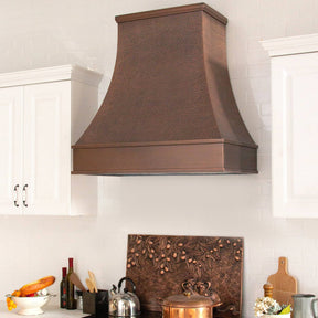 Fobest Tuscan Hammered Custom Copper Range Hood FCP-54 - Copper Range Hood-Fobest Appliance