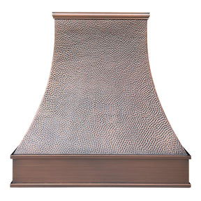 Fobest Tuscan Hammered Custom Copper Range Hood FCP-54 - Copper Range Hood-Fobest Appliance