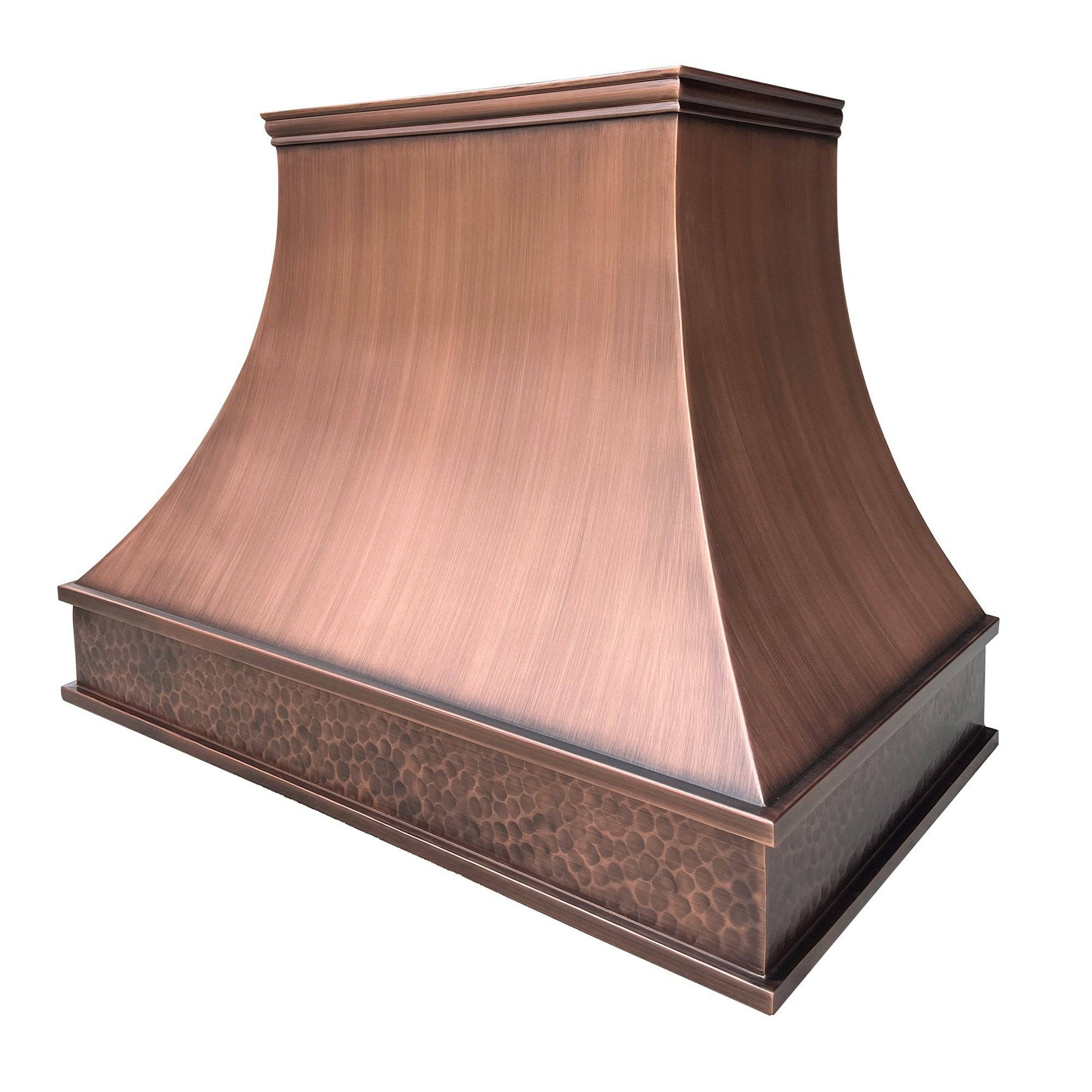 Fobest Tuscan Hammered Custom Copper Range Hood FCP-54 - Copper Range Hood-Fobest Appliance