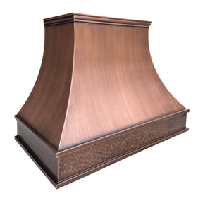 Fobest Tuscan Hammered Custom Copper Range Hood FCP-54 - Copper Range Hood-Fobest Appliance