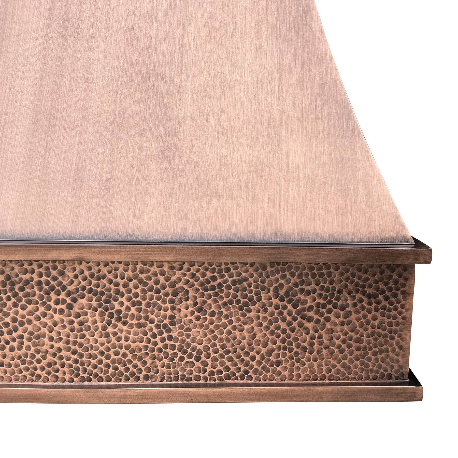 Fobest Tuscan Hammered Custom Copper Range Hood FCP-54 - Copper Range Hood-Fobest Appliance