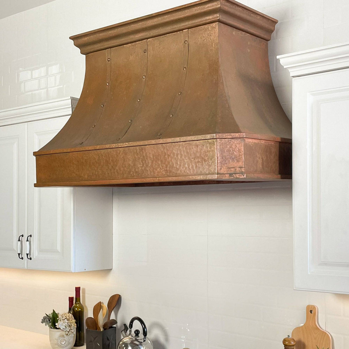 Fobest Vintage Custom Weathered Copper Range Hood FCP-52 - Copper Range Hood-Fobest Appliance