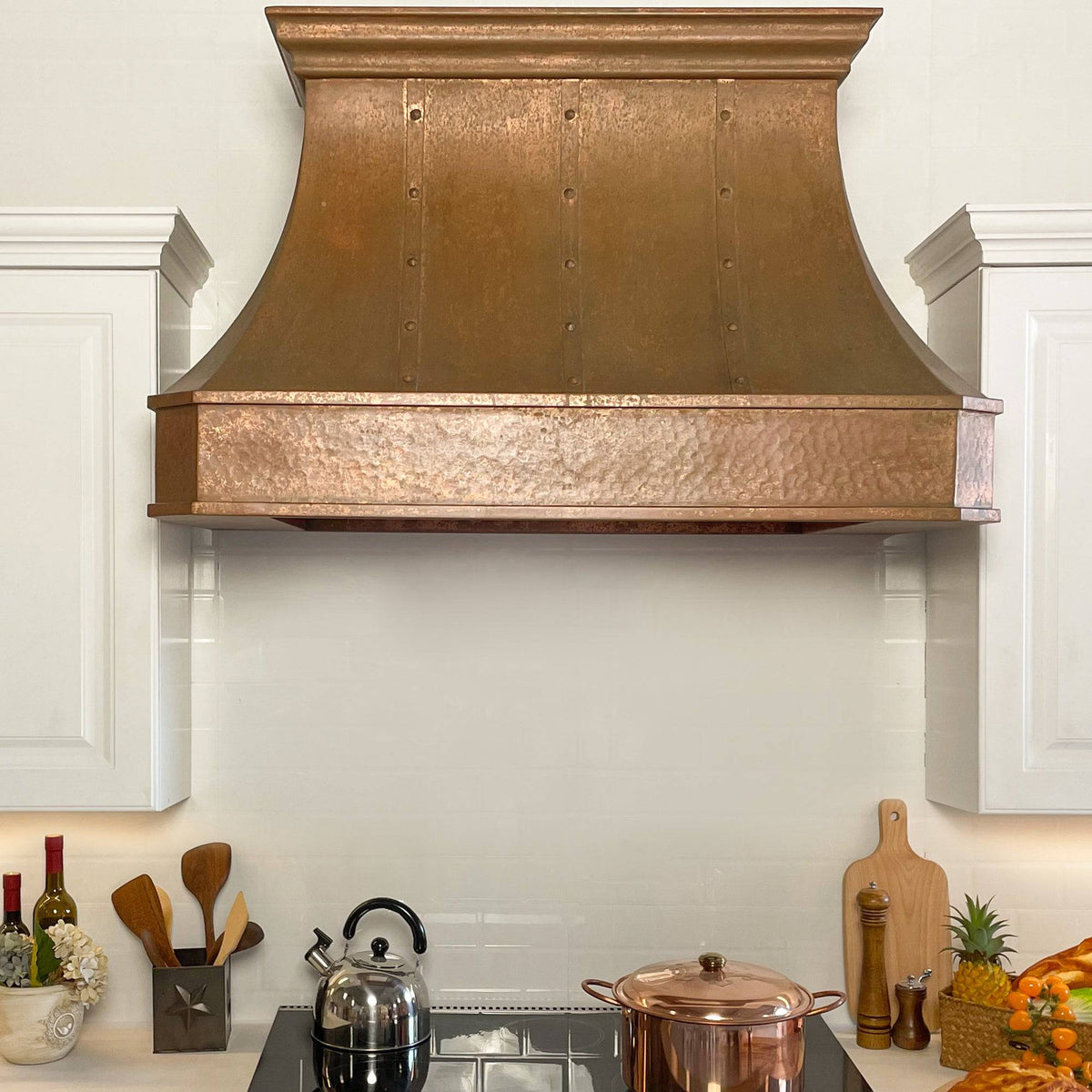 Fobest Vintage Custom Weathered Copper Range Hood FCP-52 - Copper Range Hood-Fobest Appliance