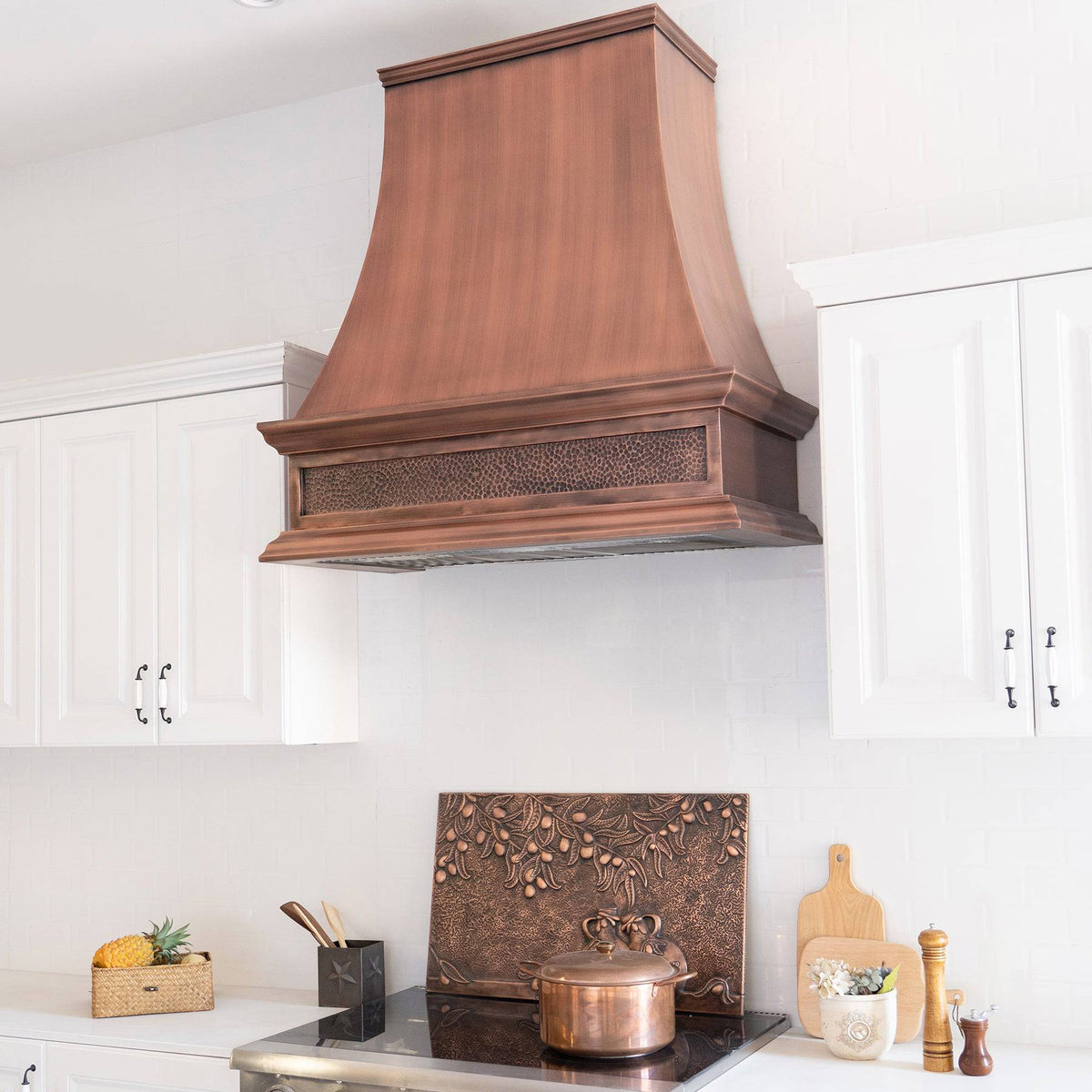 Fobest Vintage Design Custom Atique Copper Range Hood FCP-98 - Copper Range Hood-Fobest Appliance