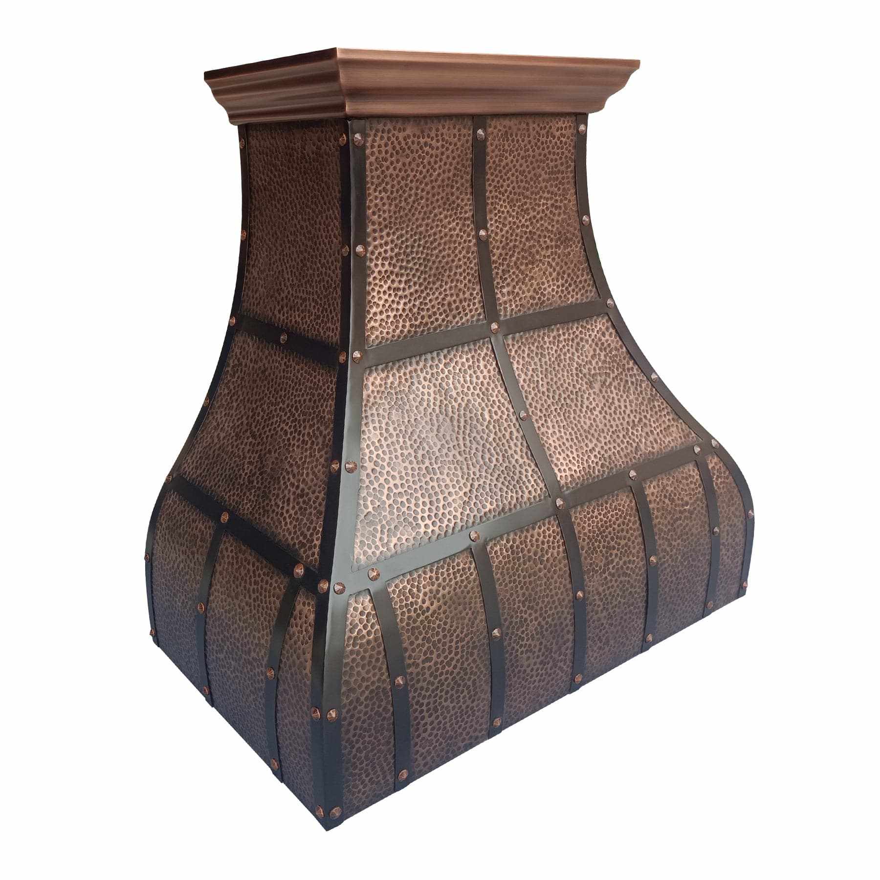 Fobest Wall Mount Hammered Custom Copper Range Hood FCP-9 - Copper Range Hood-Fobest Appliance