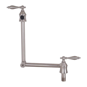 Fobest Wall Mount Two Handles Brushed Nickel Pot Filler Faucet - -Fobest Appliance